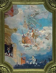 Muziek door de eeuwen heen, plafond van de Salle des Fetes, 1891